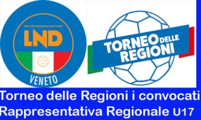 Rappresentativa Regionale U17 i convocati Torneo delle Regioni